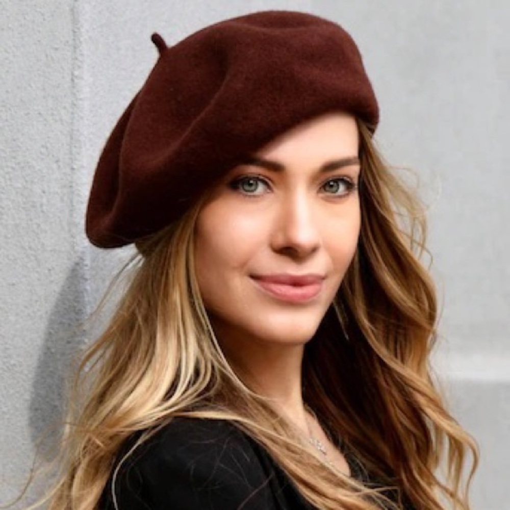 WOOL BROWN BERET